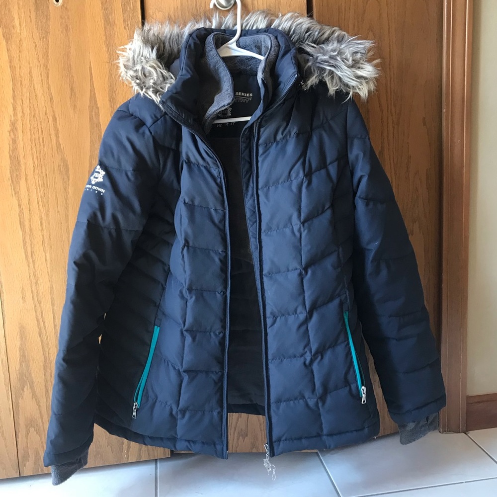 blue women’s winter coat